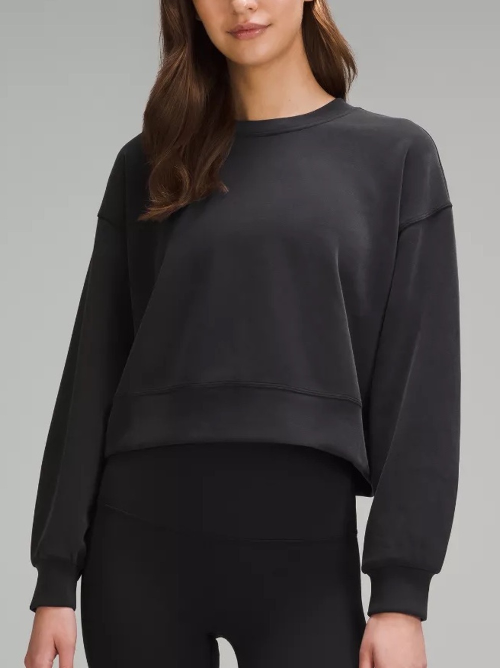 Lululemon Softstreme Charcoal Black Sweatshirt